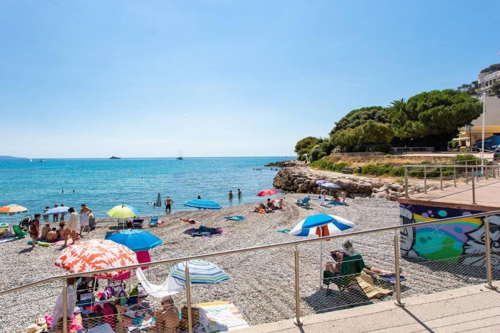 La Perle 2 P Terrasse Vue Mer 1Min Plage Clim Roquebrune-Cap-Martin Εξωτερικό φωτογραφία
